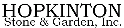 Logo, Hopkinton Stone& Garden, Inc. Quality Trees and Shrubs Hopkinton, MA